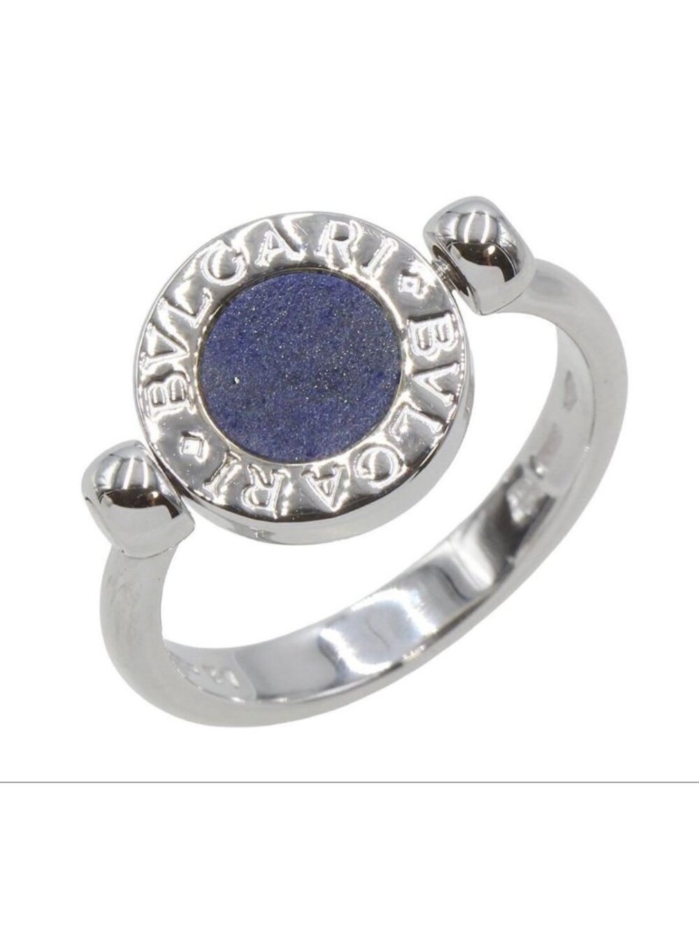 Bvlgari 51 18k White Gold Onyx Ring